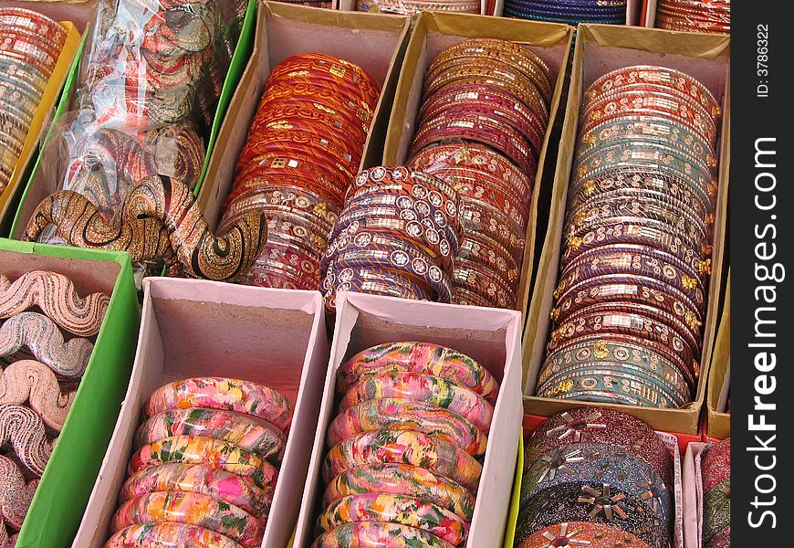 Jaipuri Bangles are very famous in india and abroad. They are made up of rich natural colors. Jaipuri Bangles are very famous in india and abroad. They are made up of rich natural colors.