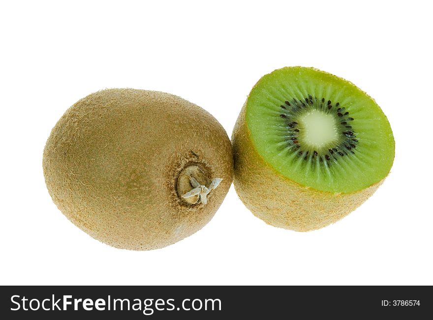 Fresh kiwi isolated on a white background