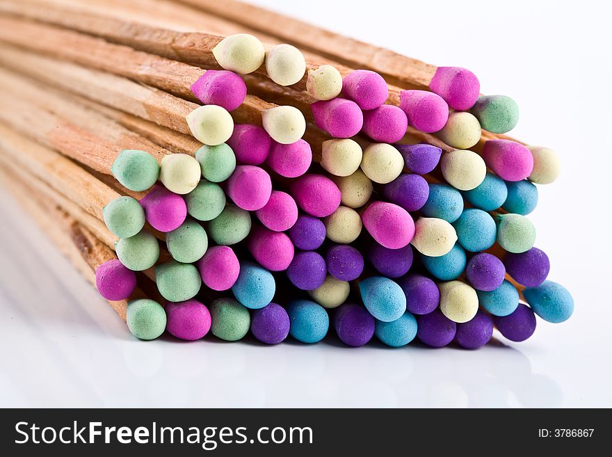 Shoot of matches on the white background. Shoot of matches on the white background.