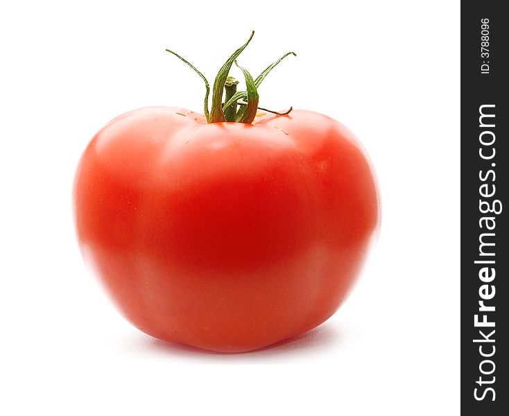 Fresh Red Tomato isolated on white background