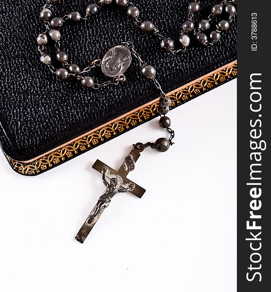 Shoot of Bible and rosary. Shoot of Bible and rosary.