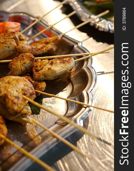 Grilled Chicken skewers