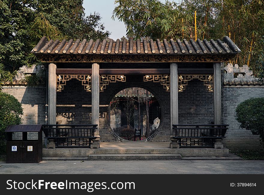 Gate of hinese garden