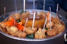 Delicious Fried Won Tons With Dipping Sauce Stock Photo Delicious Fried Won Tons With Dipping Sauce Stock Photo