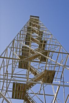 Fire Tower Steps Royalty Free Stock Photography