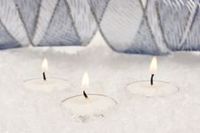 Festive New-year Candles Royalty Free Stock Photo Festive New-year Candles Royalty Free Stock Photo