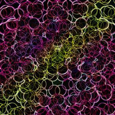 Magic Neon Bubbles - Abstract Background Stock Photo