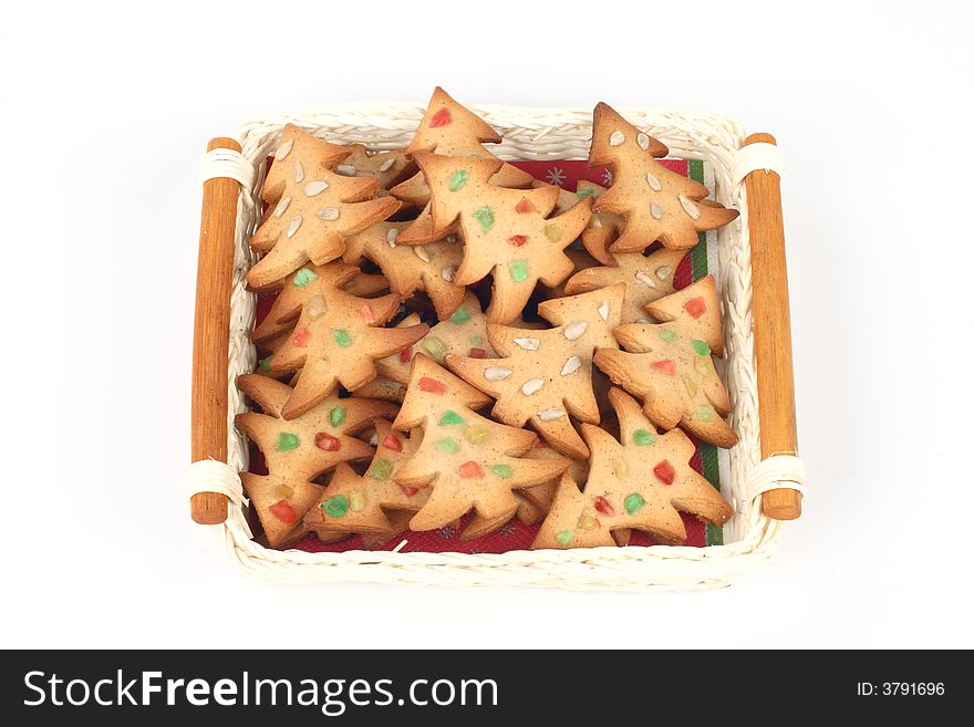 Christmas gingerbread cookies- colorful trees