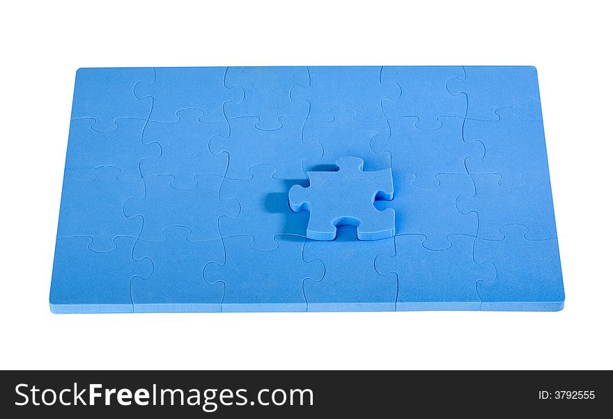 Jigsaw Puzzle isolated on white background