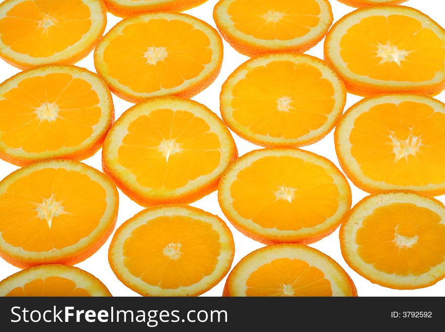Orange Slices Background