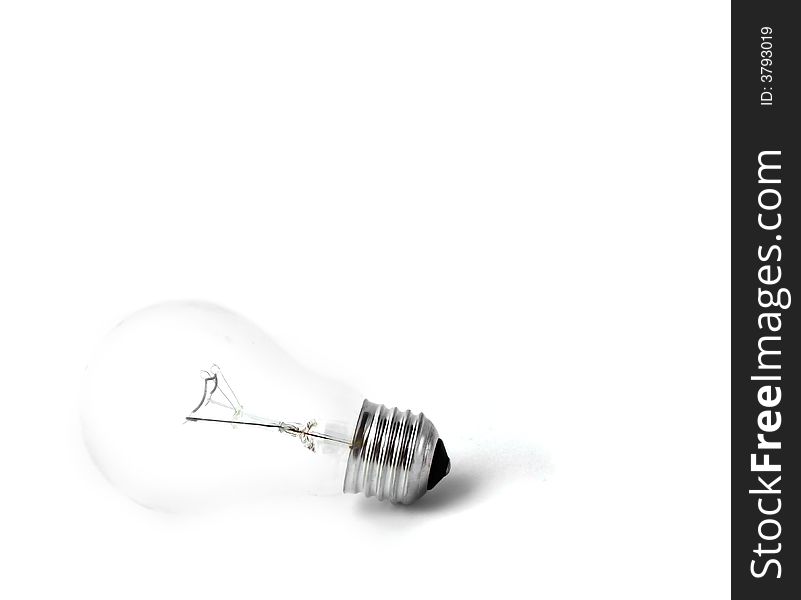 Light bulb isolated on white. Light bulb isolated on white