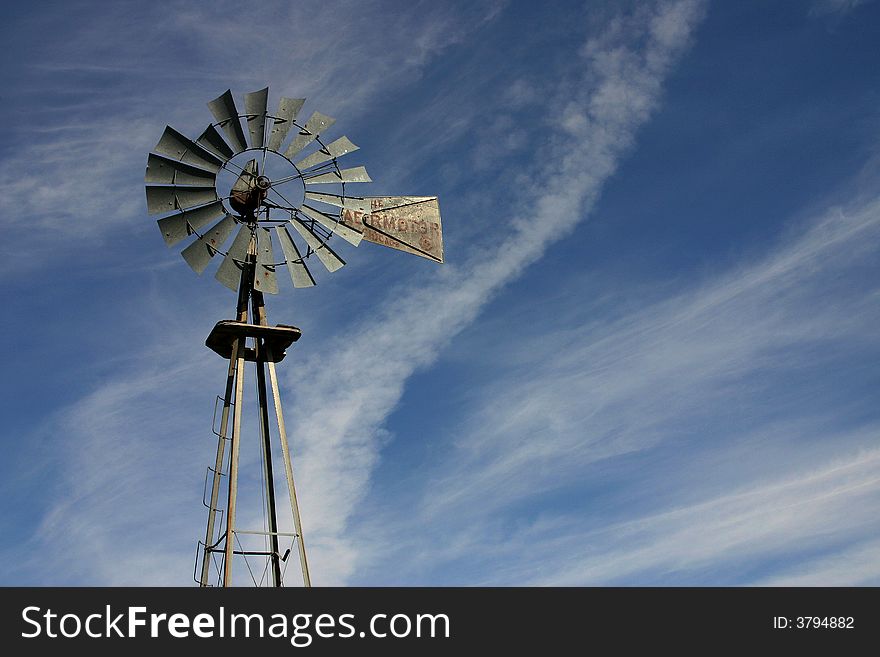 Old windmill on high desert in central Oregon. Old windmill on high desert in central Oregon.