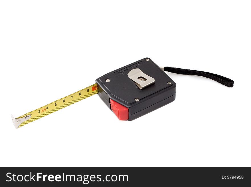 Tape measure on white background. Tape measure on white background.