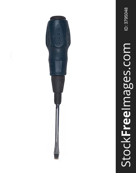 Isolated screwdriver on white background