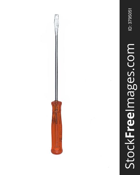 Isolated screwdriver on white background