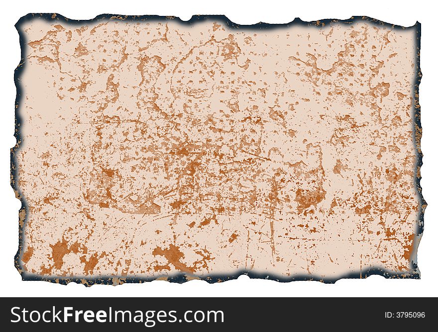 Old paper texture for antique design - isolated on white background