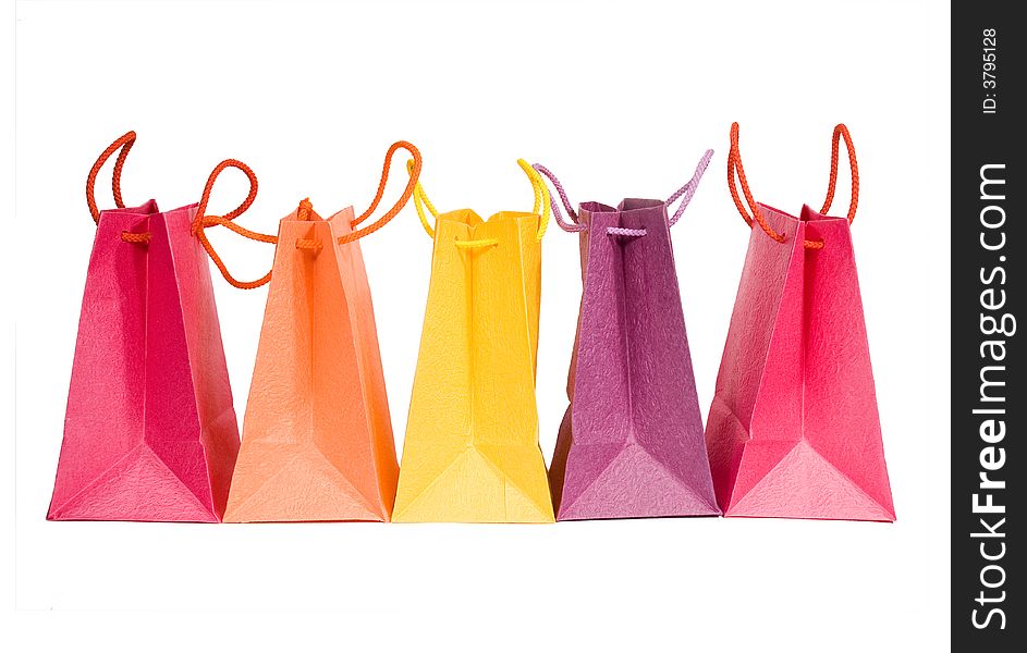 Bags isolated on whire background (clipping path)