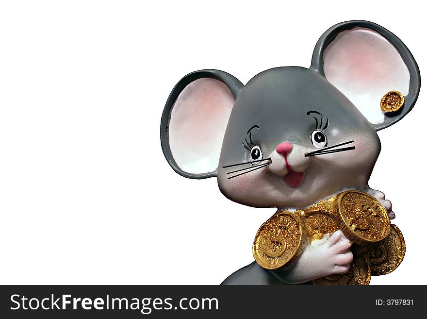 Little mouse with much money