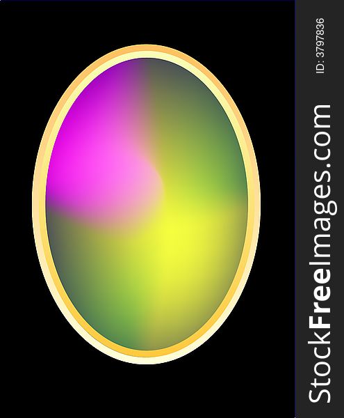 Colorful oval gradient frame with black background. Available as Illustrator-file. Colorful oval gradient frame with black background. Available as Illustrator-file