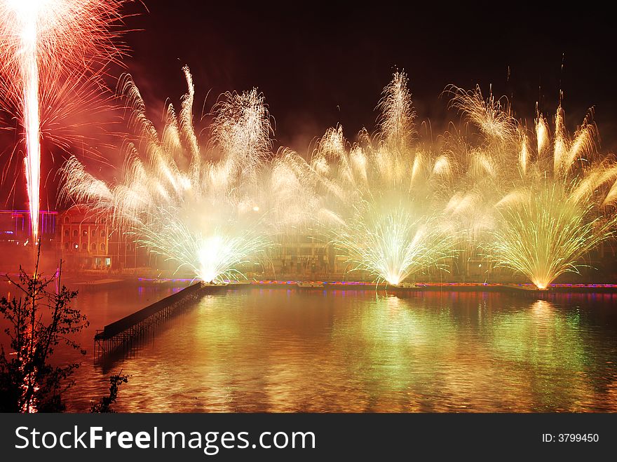 Wonderful fireworks and night scenes