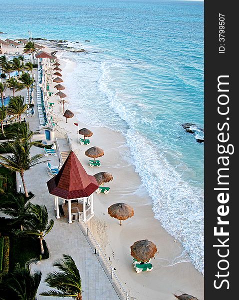 Gazebo, Beach  chair and umbrella