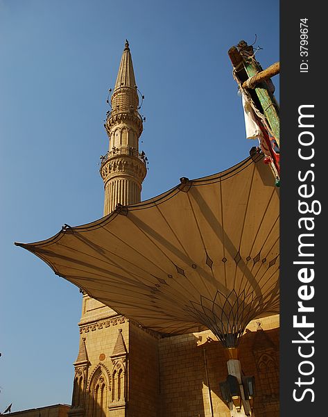 Mosque And Bazaar In Cairo