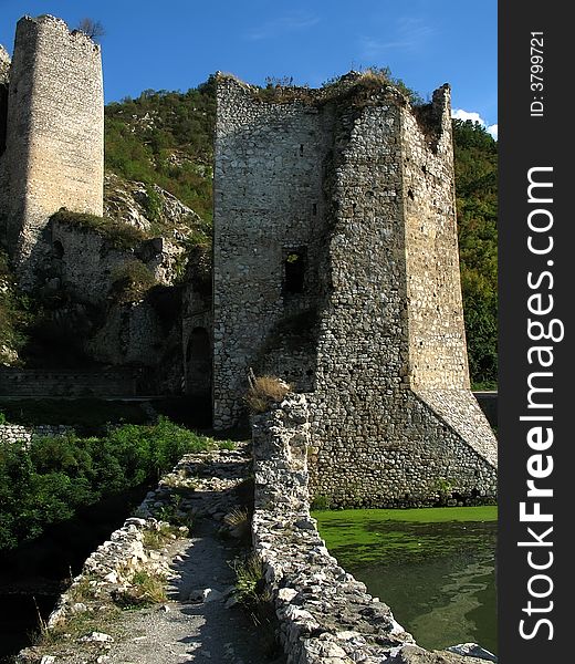 Medieval fortress in Golubac, Serbia. Medieval fortress in Golubac, Serbia