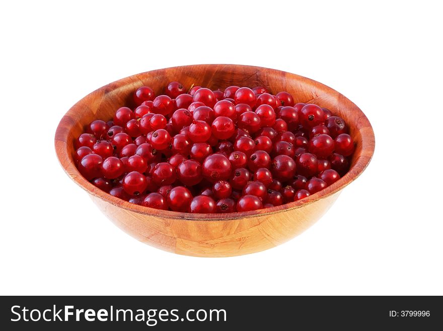 Bowl of red currant, isolated on a white background with clipping path. Bowl of red currant, isolated on a white background with clipping path.