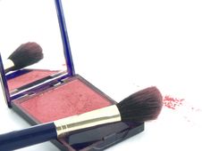 Brush And Powder5 Royalty Free Stock Photos Brush And Powder5 Royalty Free Stock Photos