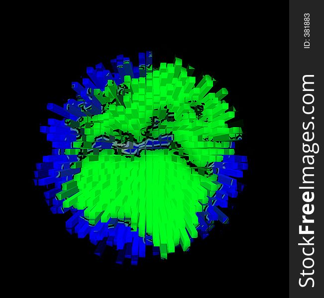 This is a computer generated Earth. This is a computer generated Earth.