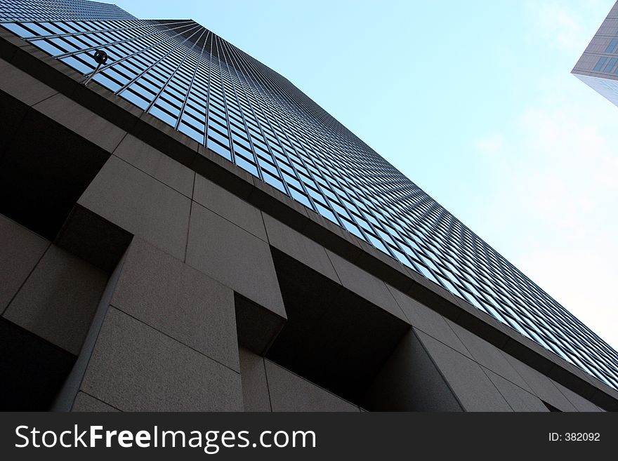 Shot of skyscraper in downtown los angeles. Shot of skyscraper in downtown los angeles