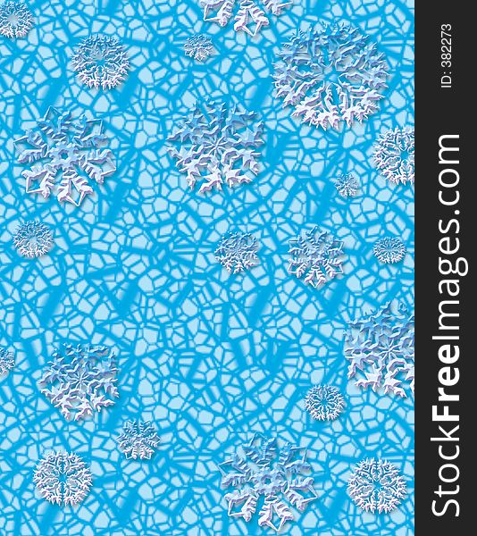 Snow Flake Abstract Background. Snow Flake Abstract Background