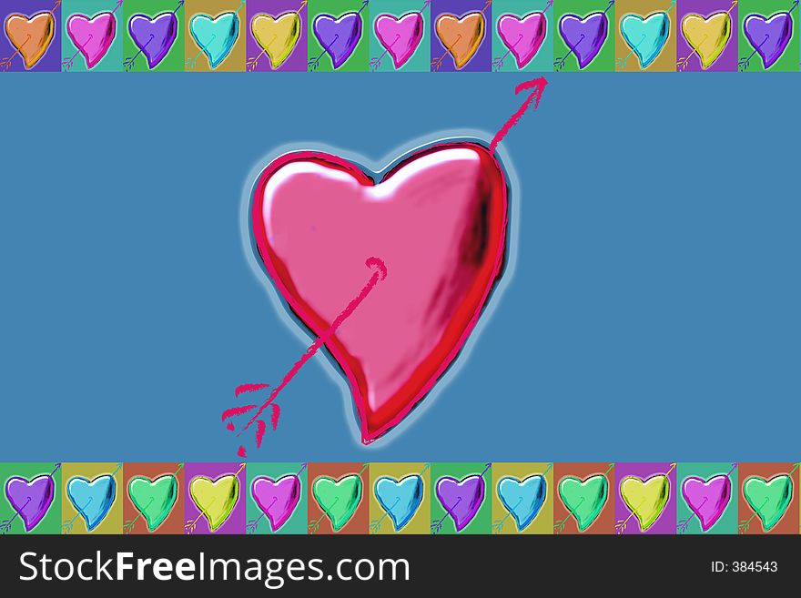 Illustration of shape of hearts