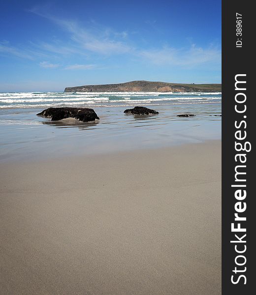 A remote stretch of beach along the southern coast of australia. A remote stretch of beach along the southern coast of australia