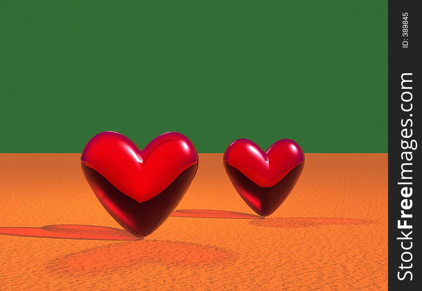 Illustration of hearts. Illustration of hearts