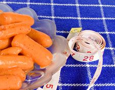 Carrotts And Inches Stock Photography