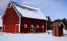 Idaho Red Barn 2 Stock Image Idaho Red Barn 2 Stock Image