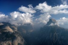 Half Dome View From Glacier Point Stock Photography