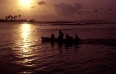 Sunset At Marang Stock Image Sunset At Marang Stock Image