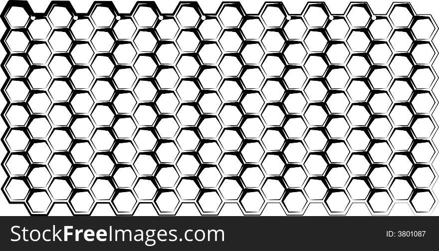 Black and white polygon design. Black and white polygon design