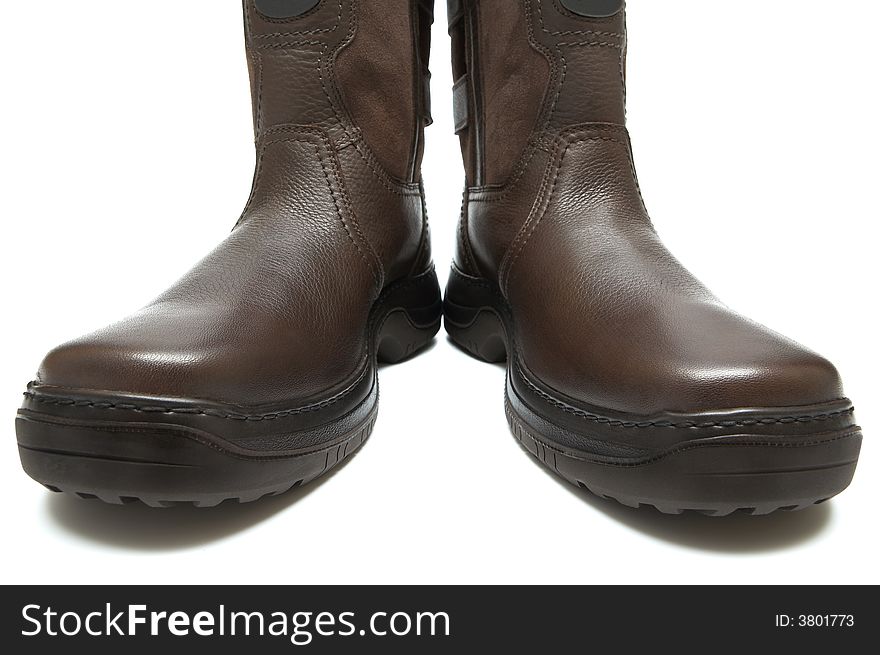 Man S Boots On A Thick Sole