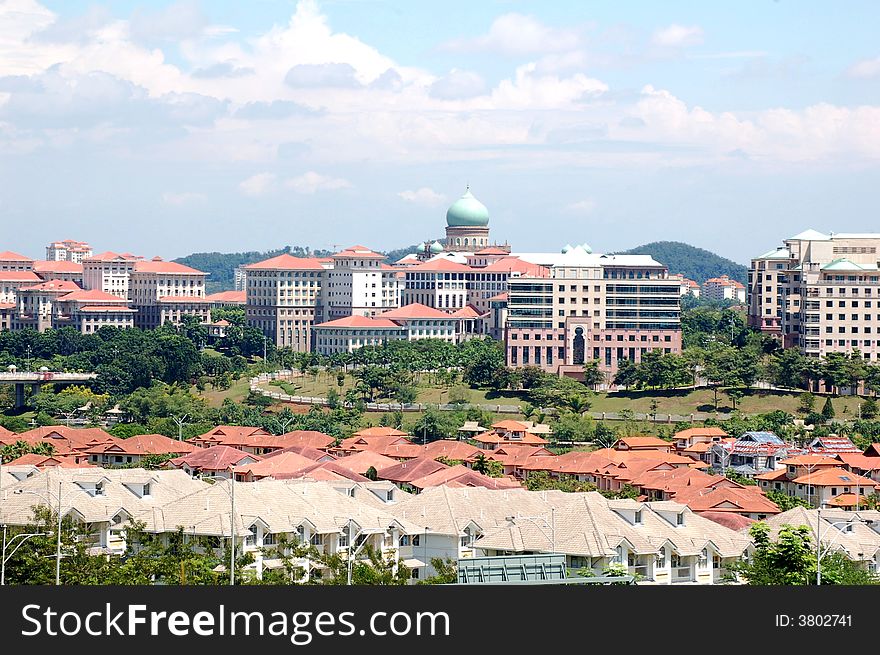 Putrajaya Malaysia, a new government administrative city and residential park.