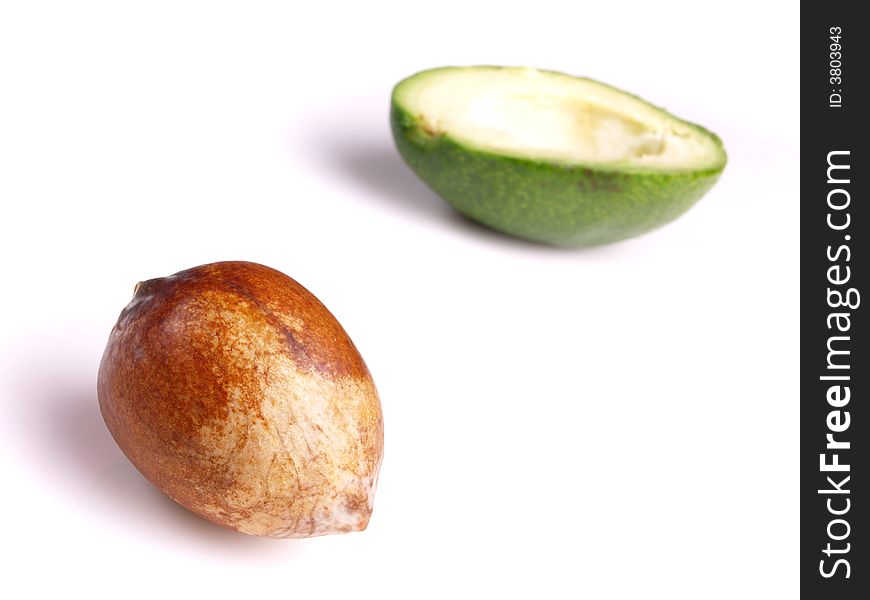 Avocado Isolated On White Backgroud
