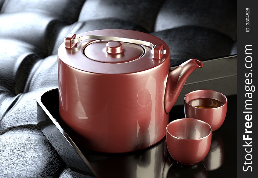 Red teapot luxury