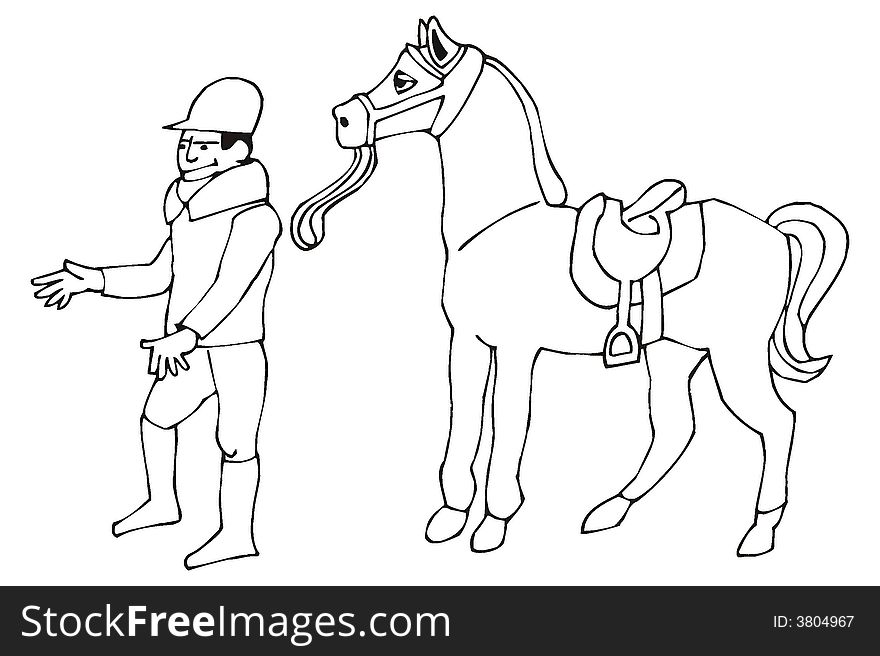 Jockey And Horse