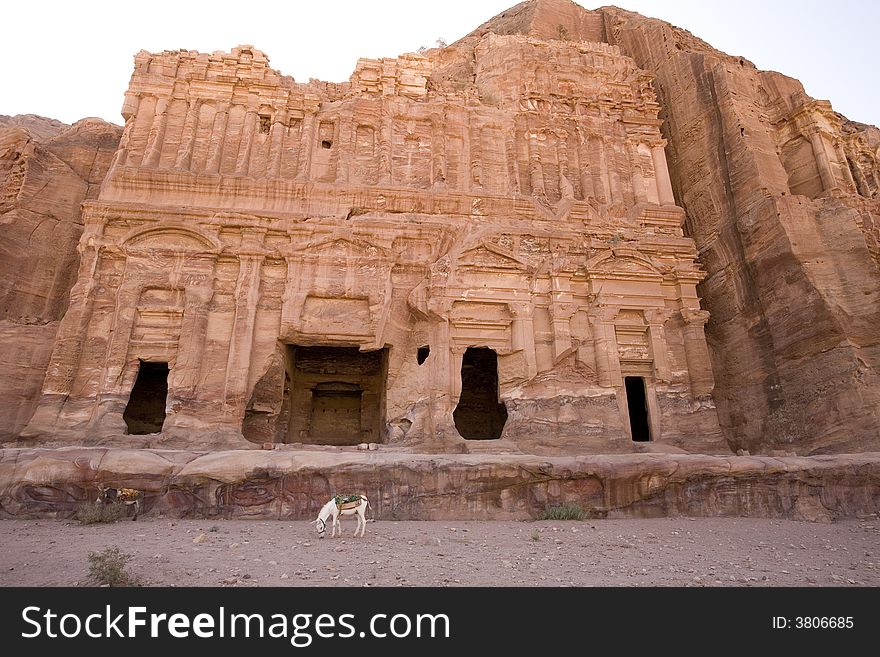 Palace Tomb at Petra Jordan, one of the seven new wonders of the world