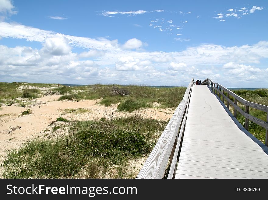 Boardwalk To The Beach