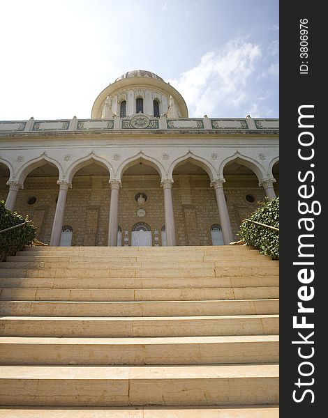 Baha'i Temple Haifa, the holiest site in the Baha'i religion