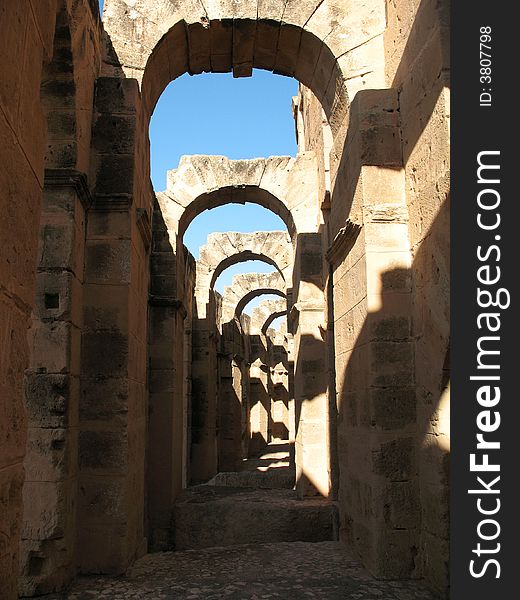 Tunis coliseum at el jem