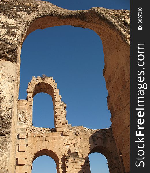 Tunis coliseum at el jem